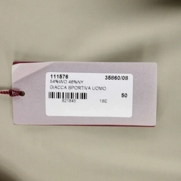 Luciano Barbera NWD Wool Blend Trench / Overcoat Size 50 (40 US) Solid Light Tan - Picture 4 of 14